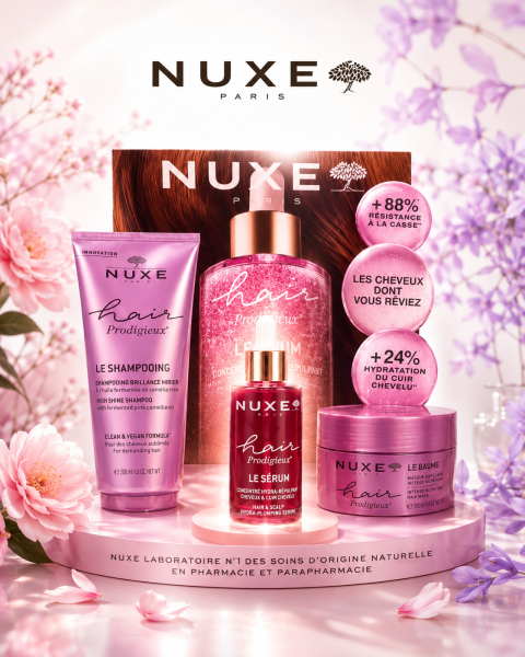 Nouveau concentré hydra-repulant cheveux NUXE, à Marseille 13013.