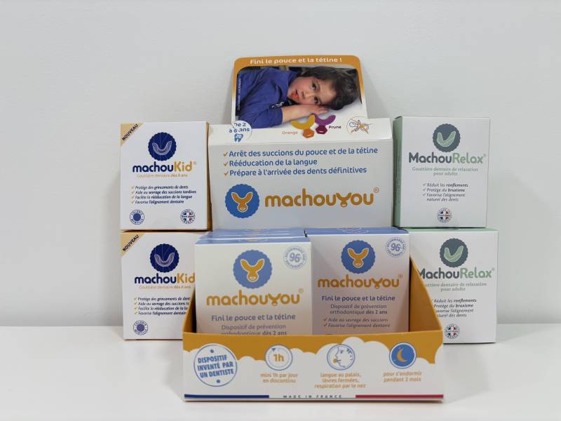 Sevrage du pouce et tétine Machouyou pour la Santé bucco-dentaire enfants et adultes dans votre pharmacie