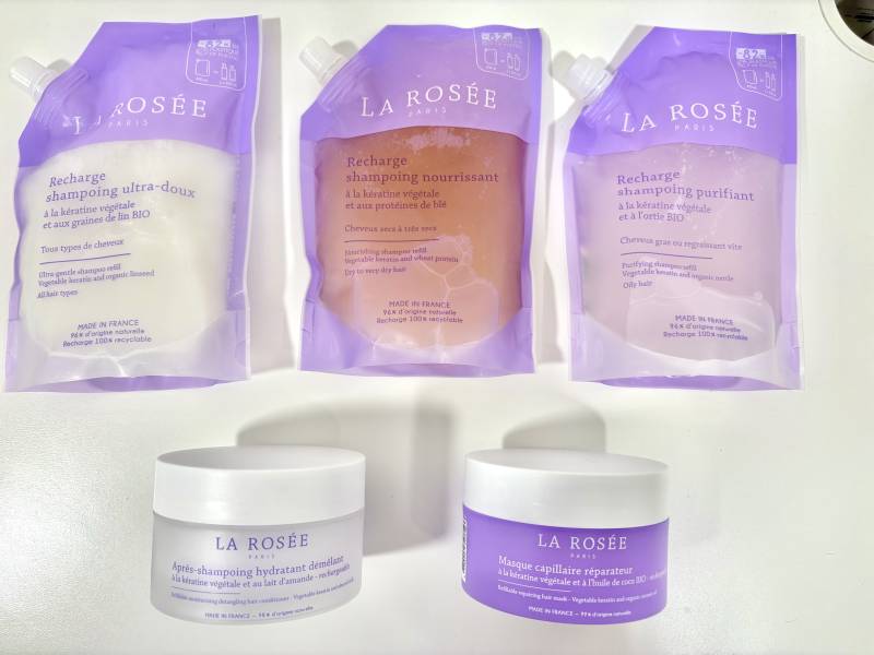 Routine cheveux avec LA ROSEE